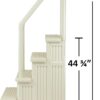 Aqua Select Anti-Slip in-Pool Steps | Pearl White/Pearl White Steps | for Above Ground Swimming Pools | Can Mount to Decks 48" to 54" H | Safety Stairs Capacity Up to 350 lbs