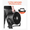 KFFKFF 14-Inch High Velocity Industrial Floor Fan, 3-Speed Adjustable, 2520 CFM Airflow, 360° Tilt, Durable Metal Design for Home, Gym, Office, Garage, and Commercial Spaces