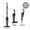 Ionvac Spree Corded Stick Vacuum, Multi-Surface 3-in-1 Upright/Handheld Vacuum Cleaner with Carpet Cleaner Brush and LED Lights, Model #8899