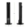 Holmes 36" CleanBreeze Oscillating Tower Fan, 6-Speed, Remote, Black