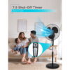 BLACK+DECKER 18-In. 3-Speed Oscillating Stand Fan with Remote, BFSR18 (Black)