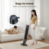 Tower Fan for Home,36" Standing Floor Fan with Remote LED Touchscreen,Patbrela Wide Oscillating Fan,Quiet Home Fan,26 ft/s High Velocity,4 Speeds,4 Modes,8H Timer