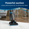 BISSELL PowerForce Bagged, Upright Vacuum, Powerful Suction, Allergen Filtration Bags, Flexible Reach, 1739, Black & Blue
