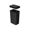 Mainstays Kitchen Automatic Trash Can, 13.2 Gallon Plastic Motion Sensor Garbage Bin, Black