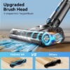 TASVAC Cordless Vacuum, 25Kpa Lightweight Stick Vacuum for Carpet Hardwood Floors Pet Hair