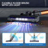Roanow Cordless Vacuum Cleaner, 38KPA/55Min, Lightweight Stick Vacuum Cleaner for Home Hardwood Floor, Carpet and Pet Hair