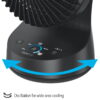 Honeywell QuietSet 9 Inch Oscillating Table Fan with 5 Speeds in Black for Small Rooms with Quiet Operation, HTF337B