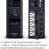 CyberPower CP1000PFCLCD PFC Sinewave UPS Battery Backup and Surge Protector, 1000VA/600W, 10 Outlets, AVR, Mini-Tower, UL Certified