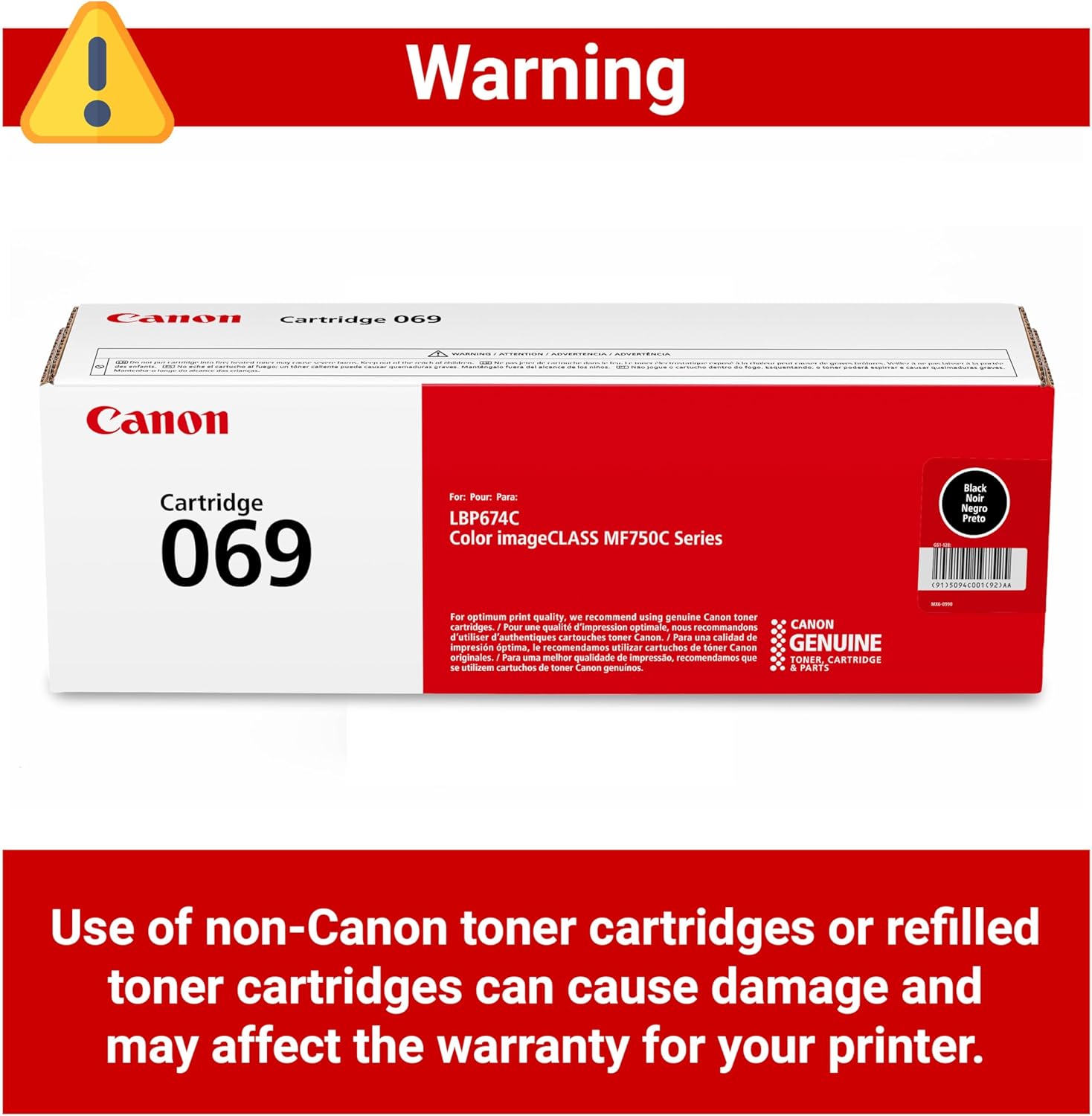 710jj65rQIL._AC_SL1500_.jpg Canon Genuine 069 Black Toner Cartridge Compatible with MF753Cdw, MF751Cdw, LBP674Cdw