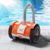 (2025 Upgrade) VINGLI Pool Vacuum Cleaner, Suction Side Wall-Climbing Sweeper for Ground&Inground Pools, Automatic Pool Vacuum with 39.6ft Tangle-Free Hose (Rich Orange&Gray)