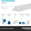 Hayward Pool Vacuum for Inground Pools Poolvergnuegen Suction Pool Cleaner (4 Wheel) Automatic Vacuum for In-Ground Pools up to 20 x 40 ft