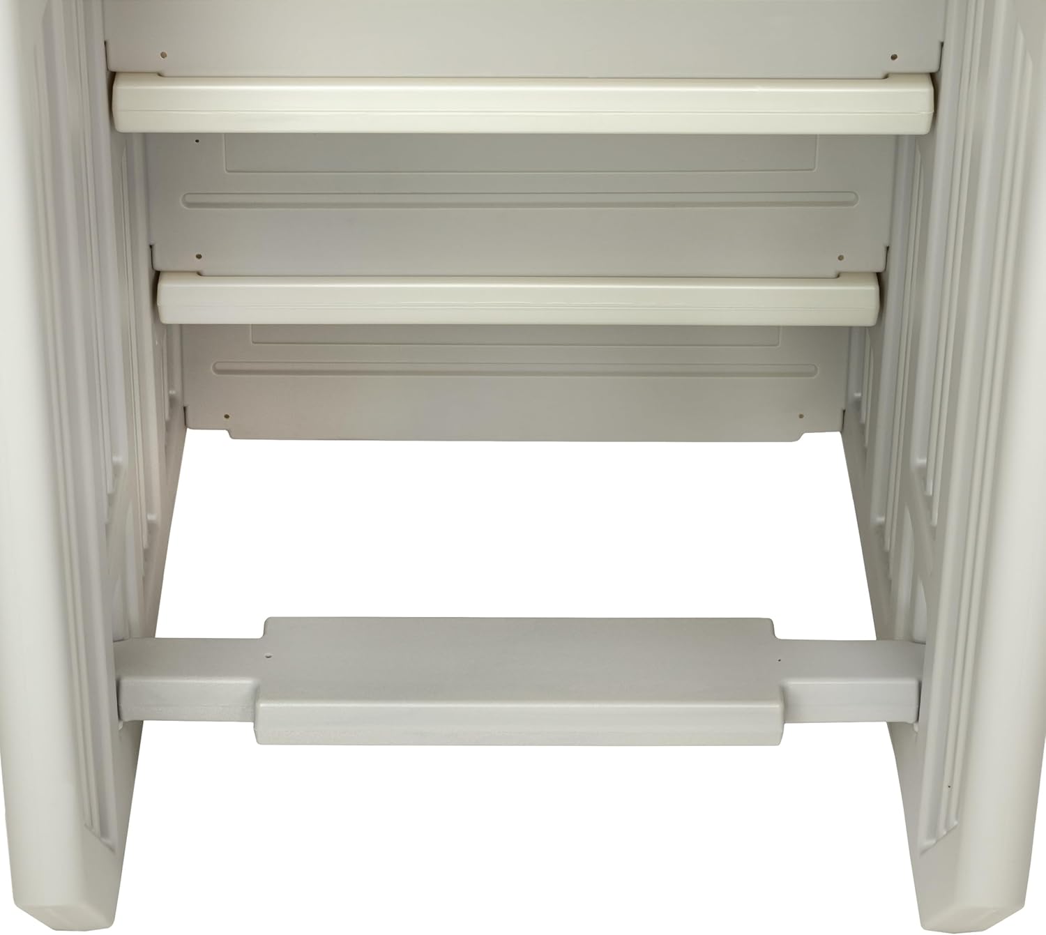 713bKlXli-L._AC_SL1500_.jpg Aqua Select Anti-Slip in-Pool Steps | Cloud Gray/Pearl White Steps | for Above Ground Swimming Pools | Can Mount to Decks 48" to 54" H | Safety Stairs Capacity Up to 350 lbs