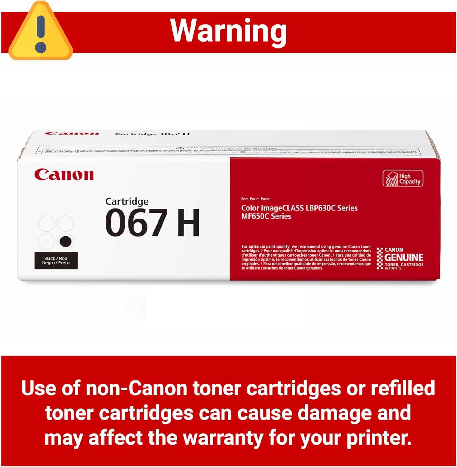 714uloSj8cL._AC_SL1500_.jpg Canon Genuine 067 Black Toner Cartridge High Capacity Compatible with LBP633Cdw, LBP632Cdw, MF652Cdw, MF653Cdw, MF654Cdw, MF656Cdw