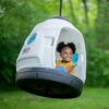 Step2 Space Capsule Swing, Kids Indoor/Outdoor Swing or Playhouse, Backyard Playground Set, Attach to Playset or Tree, for Children 3-8 Years Old
