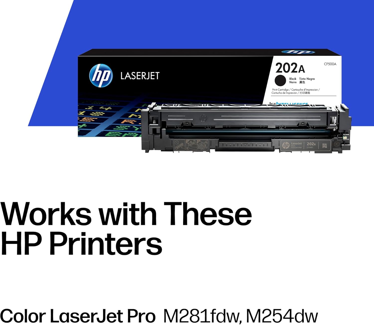 715MGDqmA2L._AC_SL1500_.jpg HP 202A Black Toner Cartridge Printers | Works with Color LaserJet Pro M254; Color LaserJet Pro MFP M281 Series | CF500A