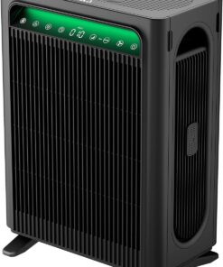 KNKA Air Purifier for Home Bedroom Large Room Up to 1,695 Ft² in 1 Hr, HEPA Sleep Mode Air Cleaner with Washable Pre-Filter, AHAM VERIFIDE, AQI Display, Pet Mode for Pets, Dust, Pollen, APH4000, Black
