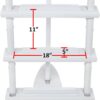Aqua Select Heavy-Duty Resin Pool Entry System for Above Ground and Semi-Inground Pools | Adjustable for 48" to 54" Pool Walls | Wide Step Design | 350 lb Capacity Aqua Select Heavy-Duty Resin Pool Entry System for Above Ground and Semi-Inground Pools | Adjustable for 48" to 54" Pool Walls | Wide Step Design | 350 lb Capacity