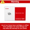 Canon Genuine 121 Black Toner Cartridge Compatible with D1650, D1620