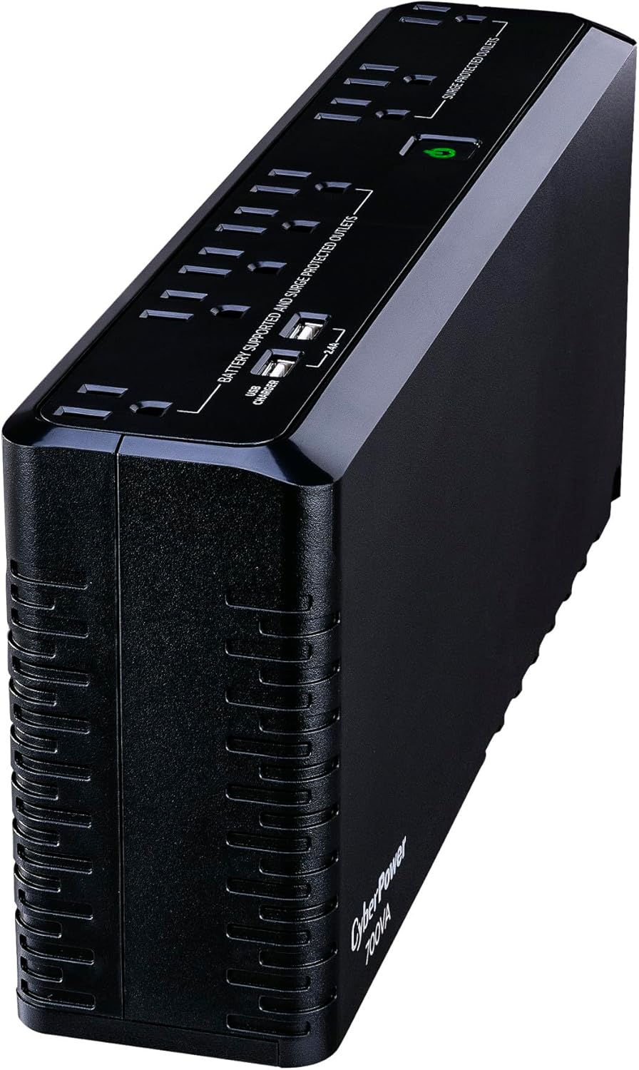 CyberPower SL700U Standby UPS Battery Backup and Surge Protector, 700VA/370W, 8 Outlets, Slim Profile, UL Certified CyberPower SL700U Standby UPS Battery Backup and Surge Protector, 700VA/370W, 8 Outlets, Slim Profile, UL Certified - Image 5