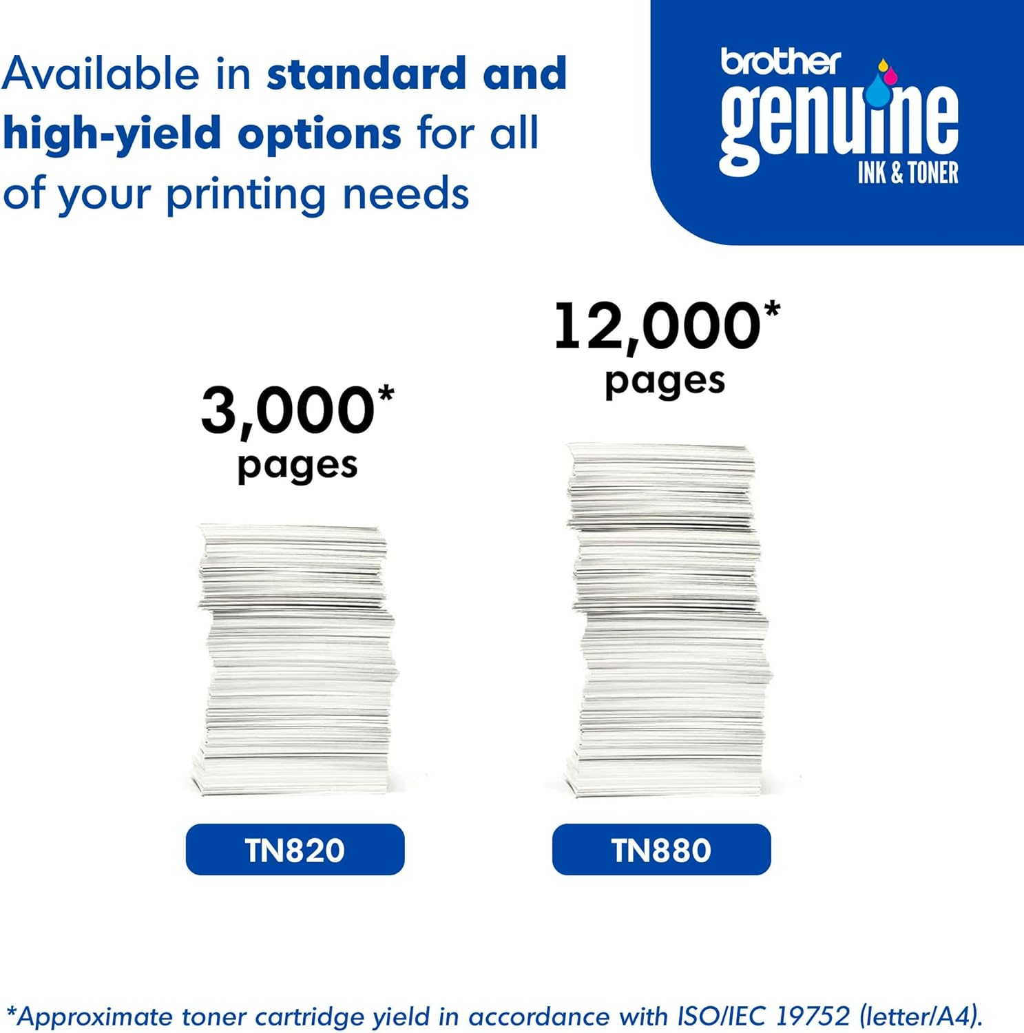 717A7sYVfnL._AC_SL1500_.jpg Brother Genuine Super High Yield Toner Cartridge, TN880, Replacement Black Toner, Page Yield Up To 12,000 Pages, Amazon Dash Replenishment Cartridge
