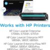 HP 213X High Yield Yellow Original LaserJet Toner Cartridge, W2132X. Works LaserJet Enterprise 5700, 5800, 6700, 6701, 6800, 6801