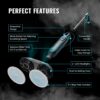 Pursteam New & Improved ScrubMaster Steam Mop with Dual Scrubbing LED Head