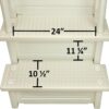 Aqua Select Anti-Slip in-Pool Steps | Pearl White/Pearl White Steps | for Above Ground Swimming Pools | Can Mount to Decks 48" to 54" H | Safety Stairs Capacity Up to 350 lbs