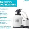 Intex 3000 GPH Sand Filter Pump with Built-In Timer and Krystal Clear Saltwater System Maintenance Set for Above Ground Outdoor Swimming Pools Intex 3000 GPH Sand Filter Pump with Built-In Timer and Krystal Clear Saltwater System Maintenance Set for Above Ground Outdoor Swimming Pools