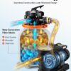 VEVOR FlashPure Sand Filter Pump, 16 in for Above Ground Pool, 1 HP 4400 GPH, Swimming Pool Filter System with Timer, 6X Faster Filtration with Media Installed, Leak-Resistant, Ready to Use Out of Box VEVOR FlashPure Sand Filter Pump, 16 in for Above Ground Pool, 1 HP 4400 GPH, Swimming Pool Filter System with Timer, 6X Faster Filtration with Media Installed, Leak-Resistant, Ready to Use Out of Box