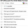 HP OfficeJet Pro 9720 Wide-Format Wireless All-in-One Color Inkjet Printer, Print, scan, Copy, fax up to 11x17, ADF, Duplex Printing Best-for-Office, 3 Month Trial of Instant Ink Included (C2XF9A)