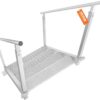 VEVOR Dock Stairs 4 Steps, 500lbs Load Pool Steps, Adjustable Height Aluminum Dock Ladders, Pontoon Boat Ladder with Handrails & Widen Nonslip Pedals for Lake/Pool/Marine Boarding/RV/House