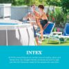 Intex Above Ground Steel Frame Swimming Pool Ladder for 42-in. Wall Height Pools