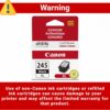 Canon PG-245 XL Genuine Black Ink Cartridge, Compatible with iP2820, MG2420/2924/2920/3020/2522/2525, MX492, TS3120/302/302a/202/202a/4520/3320