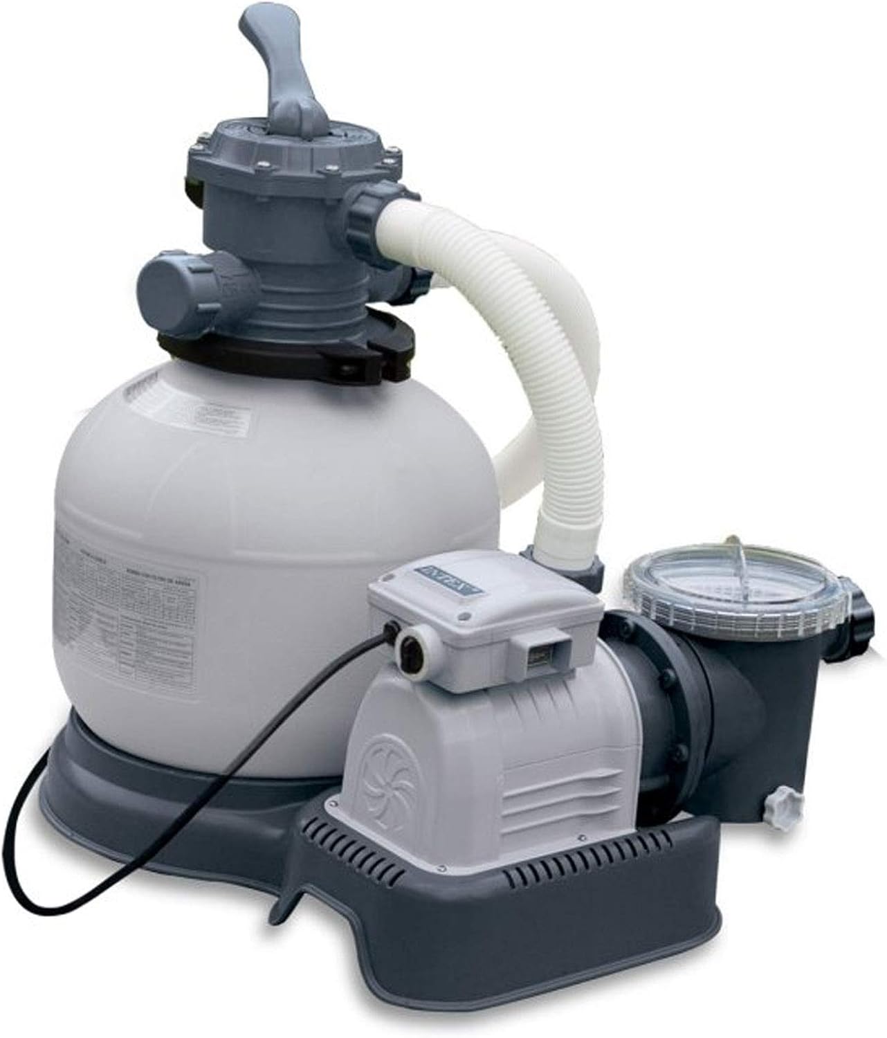 71DG5z0iUrL._AC_SL1500_.jpg Intex Krystal Clear Sand Filter Pump for Above Ground Pools, 2800 GPH Pump Flow Rate, 110-120V with GFCI