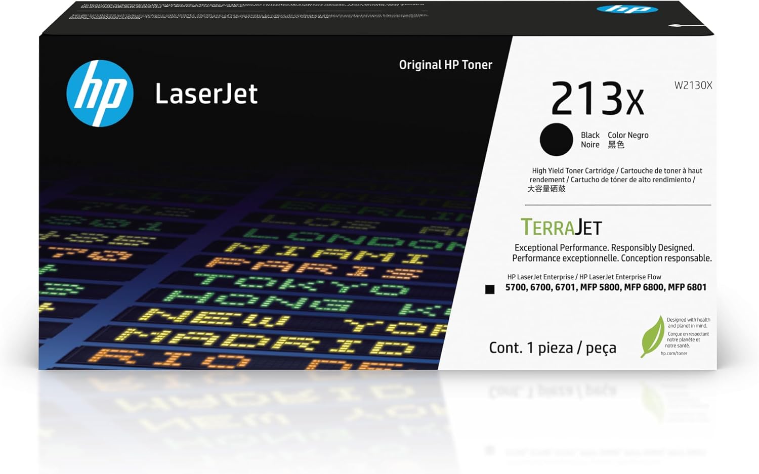 HP 213X Original Laser Toner Cartridge - Black Pack