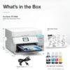 Epson EcoTank ET-4950 Wireless All-in-One Color Supertank Printer with up to 3 Years of Ink Refillable Tanks, Perfect for Office, 18 PPM, 2.4" Colorful Touchscreen, Auto Document Feeder - White Epson EcoTank ET-4950 Wireless All-in-One Color Supertank Printer with up to 3 Years of Ink Refillable Tanks, Perfect for Office, 18 PPM, 2.4" Colorful Touchscreen, Auto Document Feeder - White