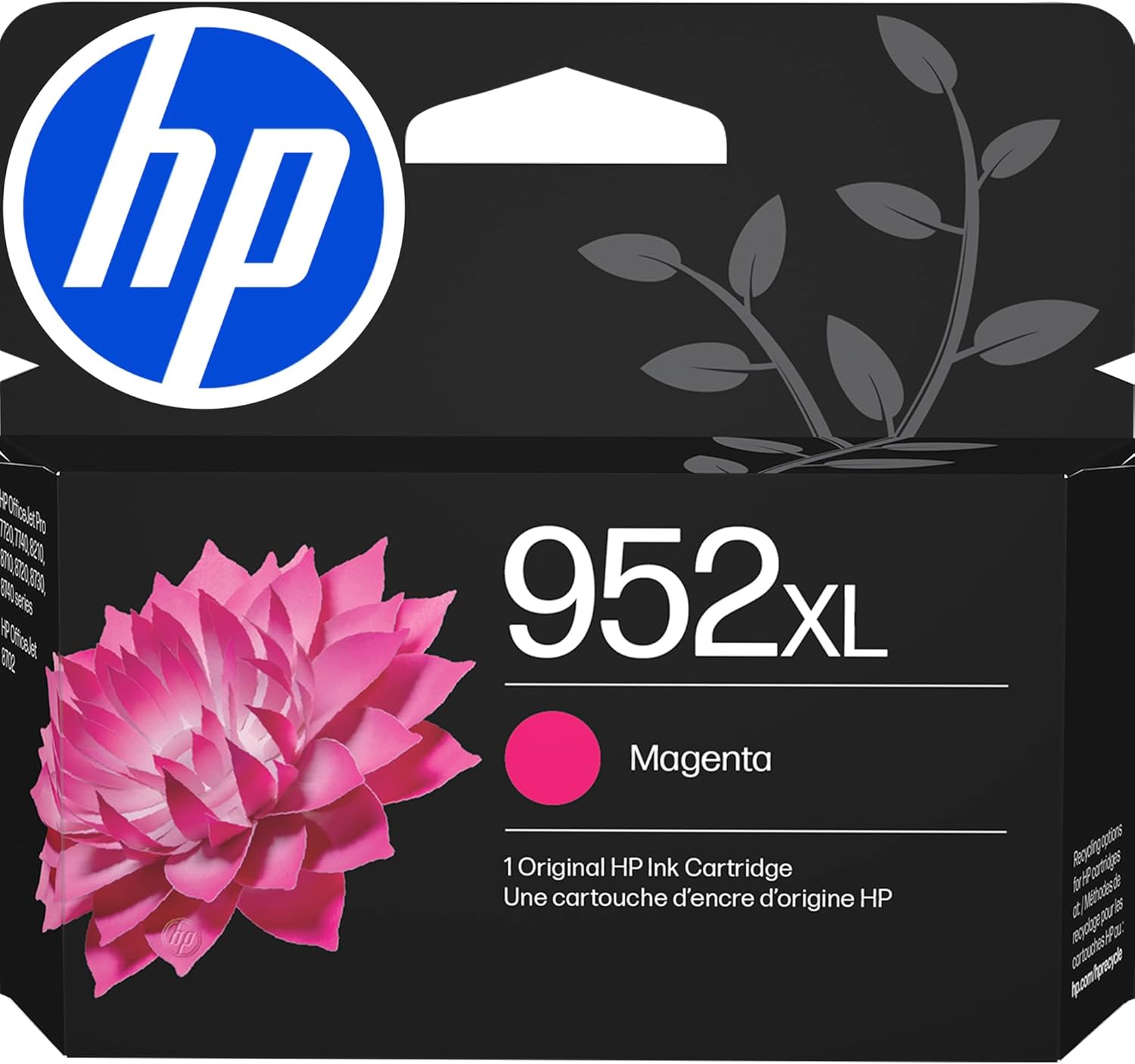 HP 952XL Magenta High-Yield Ink Cartridge | Works OfficeJet 8702, OfficeJet Pro 7720, 7740, 8210, 8710, 8720, 8730, 8740 Series | Eligible for Instant Ink | L0S64AN