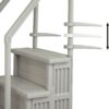 Aqua Select Anti-Slip in-Pool Steps | Cloud Grey/Grey Steps | for Above Ground Swimming Pools | Can Mount to Decks 48" to 54" H | Safety Stairs Capacity Up to 350 lbs Aqua Select Anti-Slip in-Pool Steps | Cloud Grey/Grey Steps | for Above Ground Swimming Pools | Can Mount to Decks 48" to 54" H | Safety Stairs Capacity Up to 350 lbs