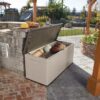 LIFETIME 60012 Extra Large Deck Box, 130 Gallon, Desert Sand/Brown