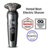 Philips Norelco S9000 Prestige Rechargeable Wet & Dry Electric Rotary Shaver with Precision Trimmer, Premium Case & Cleaning System, SP9841/84