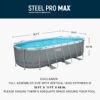 Bestway Steel Pro MAX 18' x 9' x 48" Above Ground Pool, Oval Metal Frame Outdoor Swimming Pool Set with Filter Pump, Ladder, and Cover, Gray Bestway Steel Pro MAX 18' x 9' x 48" Above Ground Pool, Oval Metal Frame Outdoor Swimming Pool Set with Filter Pump, Ladder, and Cover, Gray