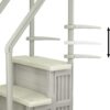 Aqua Select Anti-Slip in-Pool Steps | Cloud Gray/Pearl White Steps | for Above Ground Swimming Pools | Can Mount to Decks 48" to 54" H | Safety Stairs Capacity Up to 350 lbs Aqua Select Anti-Slip in-Pool Steps | Cloud Gray/Pearl White Steps | for Above Ground Swimming Pools | Can Mount to Decks 48" to 54" H | Safety Stairs Capacity Up to 350 lbs
