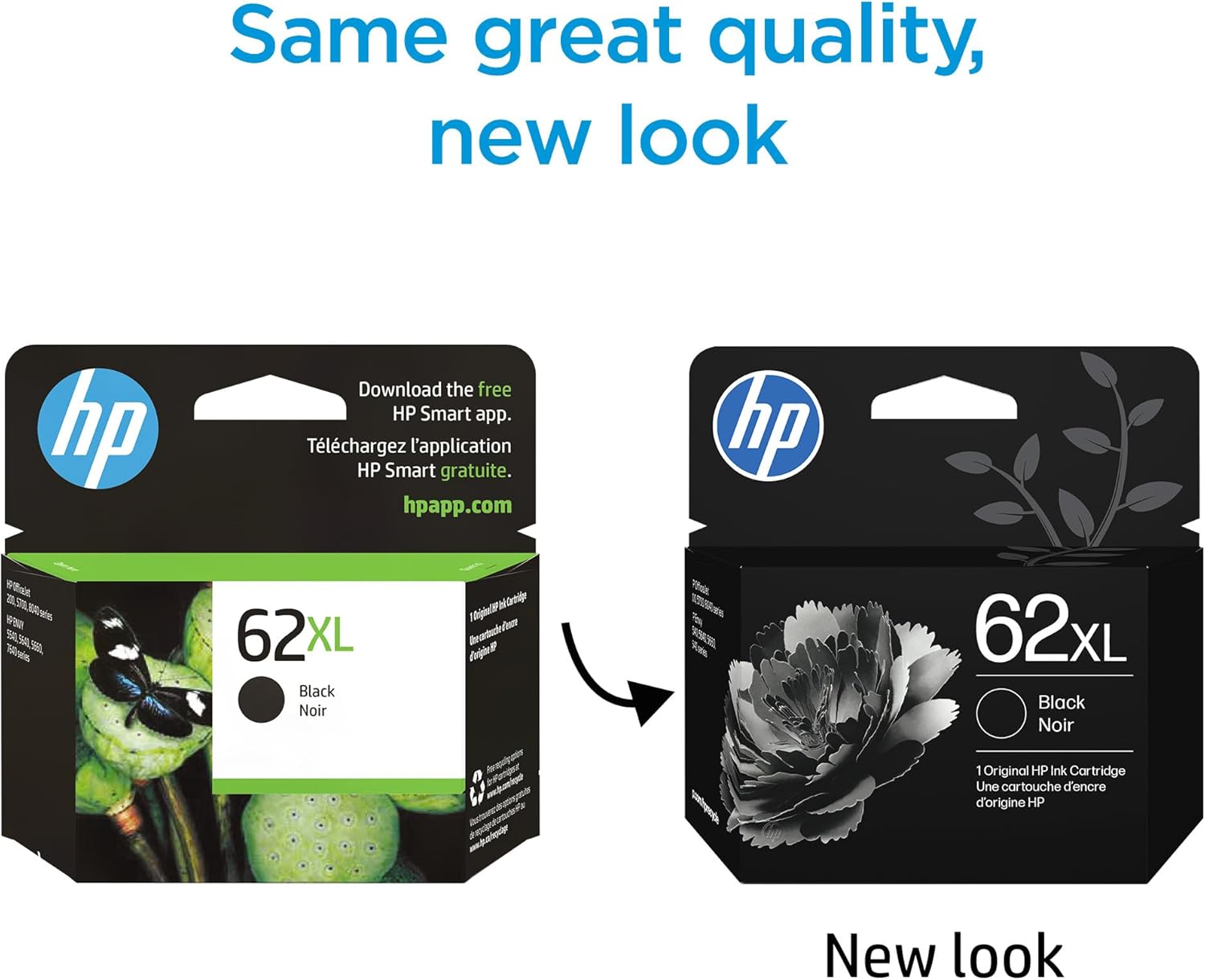 71NVhHNiOtL._AC_SL1500_.jpg HP 62XL Black High-Yield Ink Cartridges | Works with Printer Series: Envy 5540, 5640, 5660, 7640, OfficeJet 5740, 8040, OfficeJet Mobile 200, 250 | Instant Ink Eligible | C2P05AN | Packaging May Vary