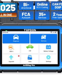 TOPDON ArtiDiag Pro OBD2 Scanner Diagnostic Tool, Bidirectional Scan Tool with ECU Coding, 35+ Services, V.A.G Guided, FCA SGW, Can FD DoIP/All System Diagnosis