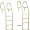 Aqua Select Heavy-Duty in-Pool Ladder | White | Supports 300 Pounds | Easy-to-Install Design | White Aqua Select Heavy-Duty in-Pool Ladder | White | Supports 300 Pounds | Easy-to-Install Design | White