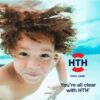 HTH 42055 Pool Care 3" Chlorine Tabs Advanced, Swimming Pool Sanitizer with Clarifier & Algaecide - Destroys Bacteria & Algae, Delivers Crystal Clear Water All Season, Slow Dissolving, 25 lbs