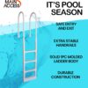 Main Access 200300 ProSeries Above Ground Pool Step Ladder, White Main Access 200300 ProSeries Above Ground Pool Step Ladder, White