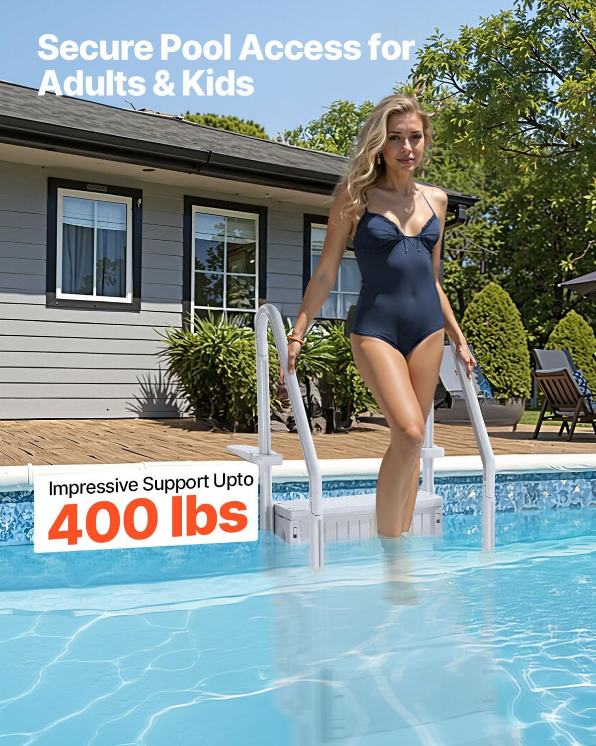 71SpYJpcvlL._AC_SL1500_.jpg VEVOR Swimming Pool Ladder, 4-Step Double Handrails Stairs with Non-Slip Heavy Duty Steps, Reliable 400 lbs Max Load Capacity, for 48-54 in Inground & Above-Ground Pools of Any Decking Surface, Grey