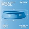 Intex Easy Set 18 Foot by 48 Inch Round Inflatable Above Ground Swimming Pool with Filter Pump, Ladder, Pool Cover, and 6 Pack Filter Cartridges, Blue