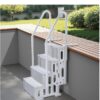 VEVOR Swimming Pool Ladder, 4-Step Double Handrails Stairs with Non-Slip Heavy Duty Steps, Reliable 400 lbs Max Load Capacity, for 48-54 in Inground & Above-Ground Pools of Any Decking Surface, Grey VEVOR Swimming Pool Ladder, 4-Step Double Handrails Stairs with Non-Slip Heavy Duty Steps, Reliable 400 lbs Max Load Capacity, for 48-54 in Inground & Above-Ground Pools of Any Decking Surface, Grey